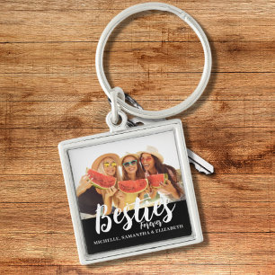 Modern Besties Photo Key Ring