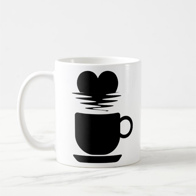 Modern Beverage Typography Coffee Mug (Left)