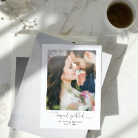 Modern Beyond Grateful Script 2 Photo Wedding