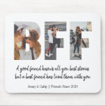 Modern BFF Best Friend Forever Cute Photo Collage Mouse Pad<br><div class="desc">Modern BFF Best Friend Forever Cute Photo Collage Mouse Pad</div>