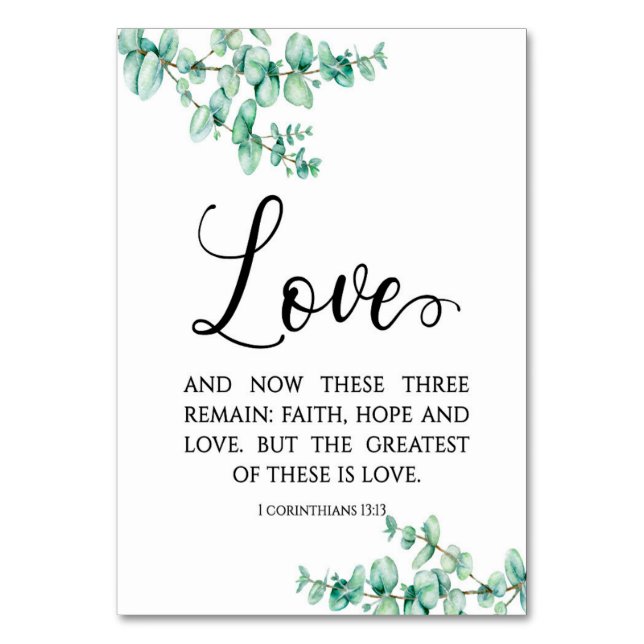 Modern Bible Verse Corinthians Card (Front)