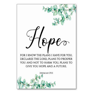 Modern Bible Verse Jeremiah Card