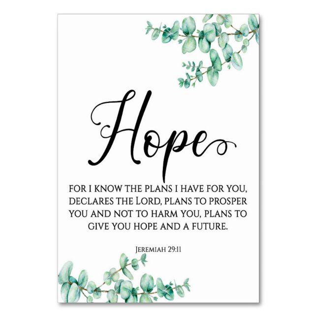 Modern Bible Verse Jeremiah Card (Front)