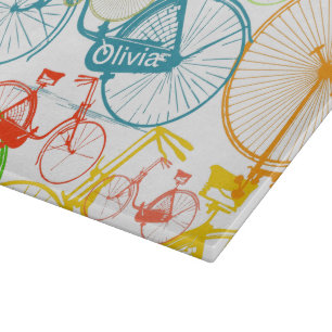 Modern Bicycle Mid Century Retro Cutting Board