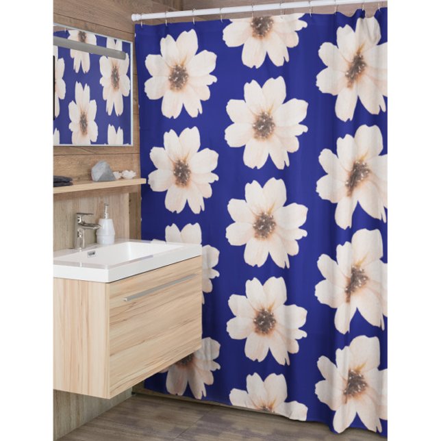 Modern Big Flowers Shower Curtain (Creator Uploaded)