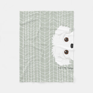 Modern Birch Maltipoo Puppy Blanket - Small