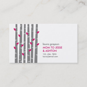Modern Birch Mummy Calling Card