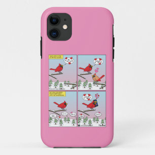 Modern Bird Mating Calls Comic iPhone 11 Case