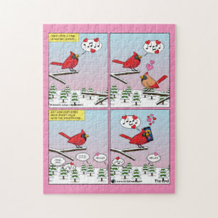 Modern Bird Mating Calls Comic Jigsaw Puzzle