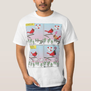 Modern Bird Mating Calls Comic T-Shirt