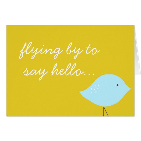 Modern Bird Note Card