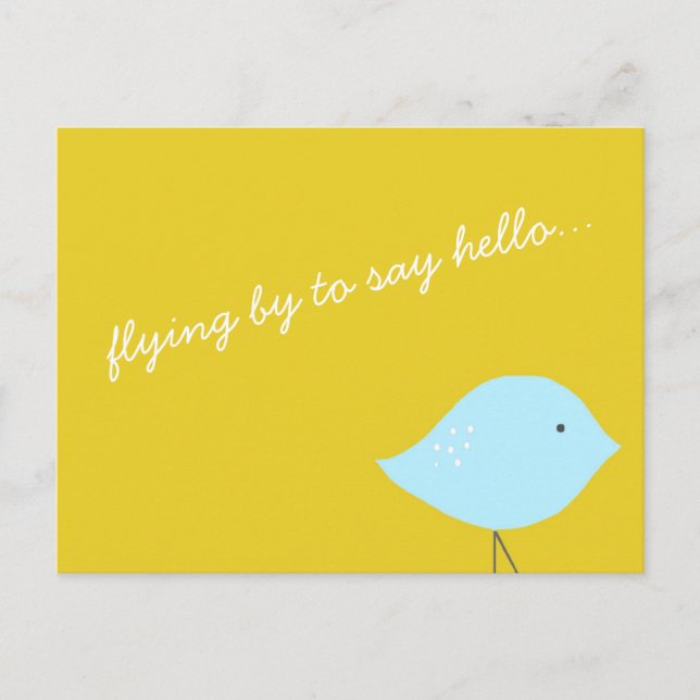 Modern Bird Postcard (Front)