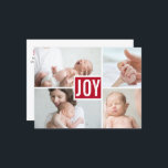 Modern Birth Announcement Photos Holiday Postcard<br><div class="desc">Modern Birth Announcement Photos Holiday Postcard</div>