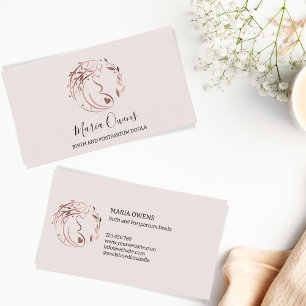 Modern Birth Postpartum Doula Midwife Lactation Business Card