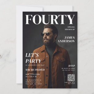 Modern Birthday Custom Magazine Cover Portrait