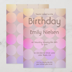 Modern Birthday Invitation