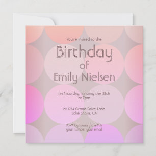 Modern Birthday Invitation