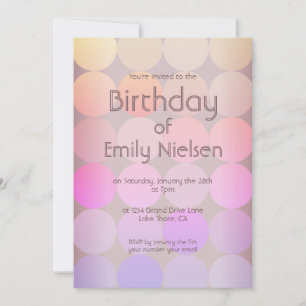Modern Birthday Invitation