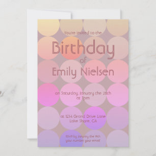 Modern Birthday Invitation
