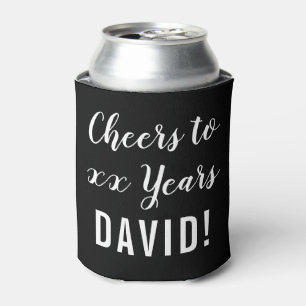Modern Birthday Party Cheers Can Cooler