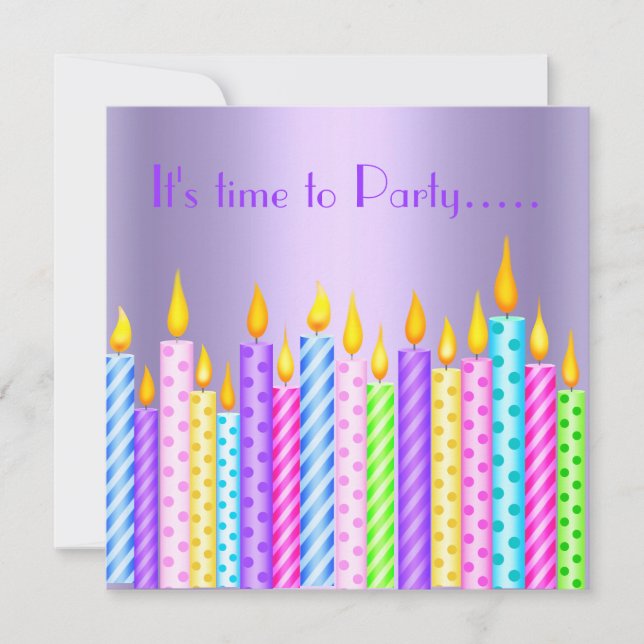 MODERN BIRTHDAY PARTY INVITES BY MUMSBUBSNGRUBS (Front)