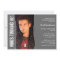 Modern Birthday Party Photo Invitation Dark Grey