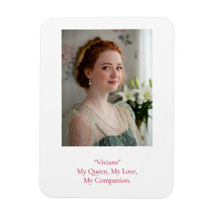 Modern Birthday Photo  Magnet