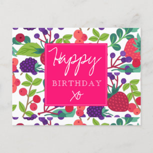 Modern Birthday Postcard