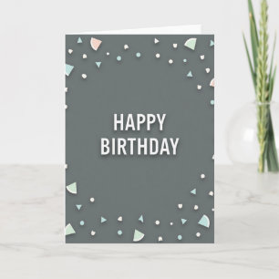 Modern Birthday Shapes Card