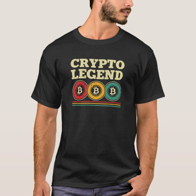 Modern bitcoin mining crypto legend T-Shirt (Front)