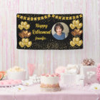 Modern Black and Gold Happy Retirement  Banner