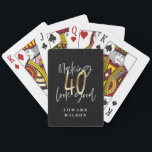 Modern black and gold typography 40th birthday playing cards<br><div class="desc">Modern black and gold typography 40th birthday  gift. Part of a elegant stylish collection.</div>