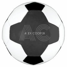 Modern Black and Grey Monogram