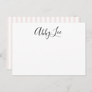 Modern Black and Pastel Stationery Thank You Card