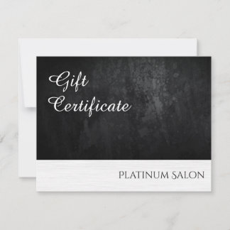 Modern Black and Silver Gift Cards with Envelopes