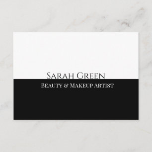 Modern Black and White Beauty Gift Certificate