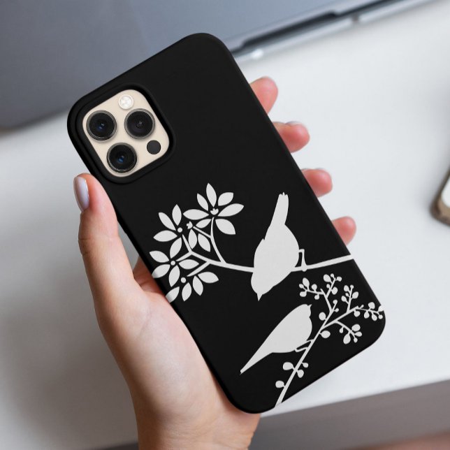 Modern Black and White Birds Case-Mate iPhone Case (Creator Uploaded)
