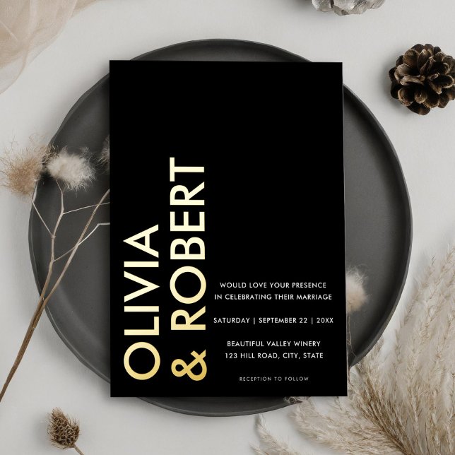 Modern Black and White Bold Minimalist Wedding (Creator Uploaded)