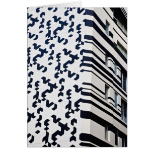 Modern black and white building in Hong Kong