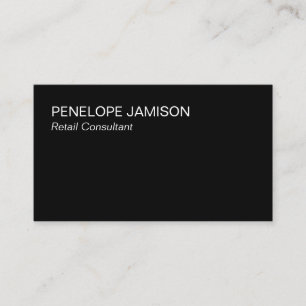 Modern Black and White Business Card