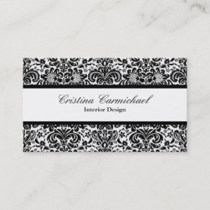 Modern Black and White Business Cards