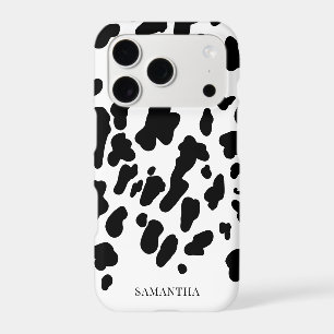 Modern Black and White Cowhide Pattern Western