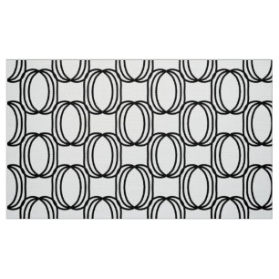 Modern Black and white fabric