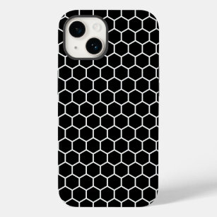 Modern Black and White Geometric Case-Mate iPhone 14 Case