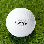 Modern Black and White Grunge For The Cool Uncle Golf Balls<br><div class="desc">This grunge and modern design is composed of san serif typography.</div>