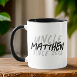Modern Black and White Grunge For The Cool Uncle Mug<br><div class="desc">This grunge and modern design is composed of san serif typography.</div>