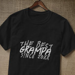 Modern Black and White Grunge The Best Grampa T-Shirt<br><div class="desc">This grunge and modern design is composed of san serif typography.</div>
