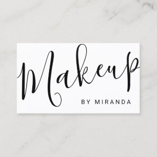 Modern Black and White Makeup Artist Appointment