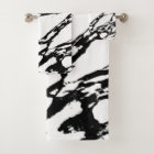 Modern Black and White Marble Pattern