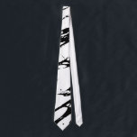 Modern Black and White Marble Pattern Tie<br><div class="desc">Transform your style with this trendy design. It features a modern and chic black and white marble pattern, print that will add some panache and fashionable flair to your personal inventory of accessories and fashion products, or if this design exemplifies a friend or family it would make a great gift...</div>